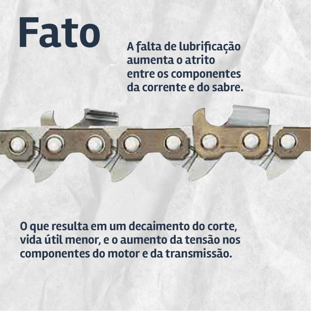 corrente, lubrificação, motosserra, cuidados, dicas